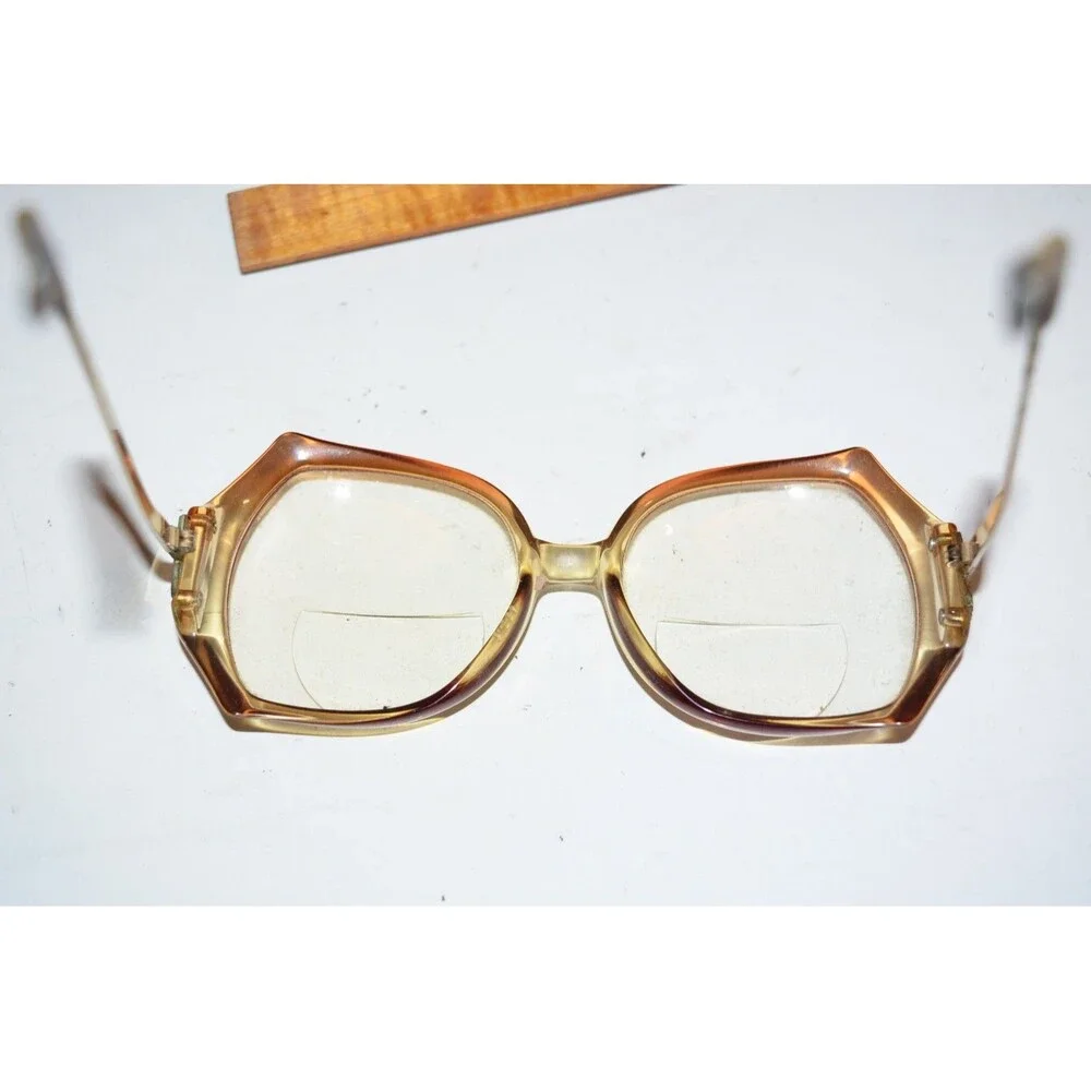 Vtg 80s Tura Oversized Drop Arm Eyeglasses Glasses Frames Womens BIG MOD 378